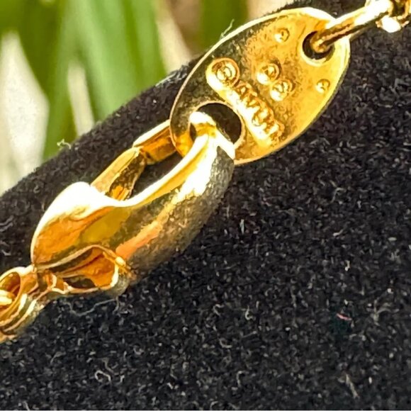 AVON Gold Plated Faux Pearl and Rhinestone Pendant Necklace - Picture 4 of 8